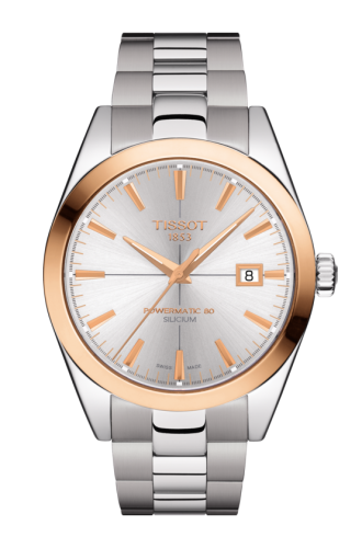 Tissot Gentleman Powermatic Stainless Steel - Rose Gold / Silver / Bracelet